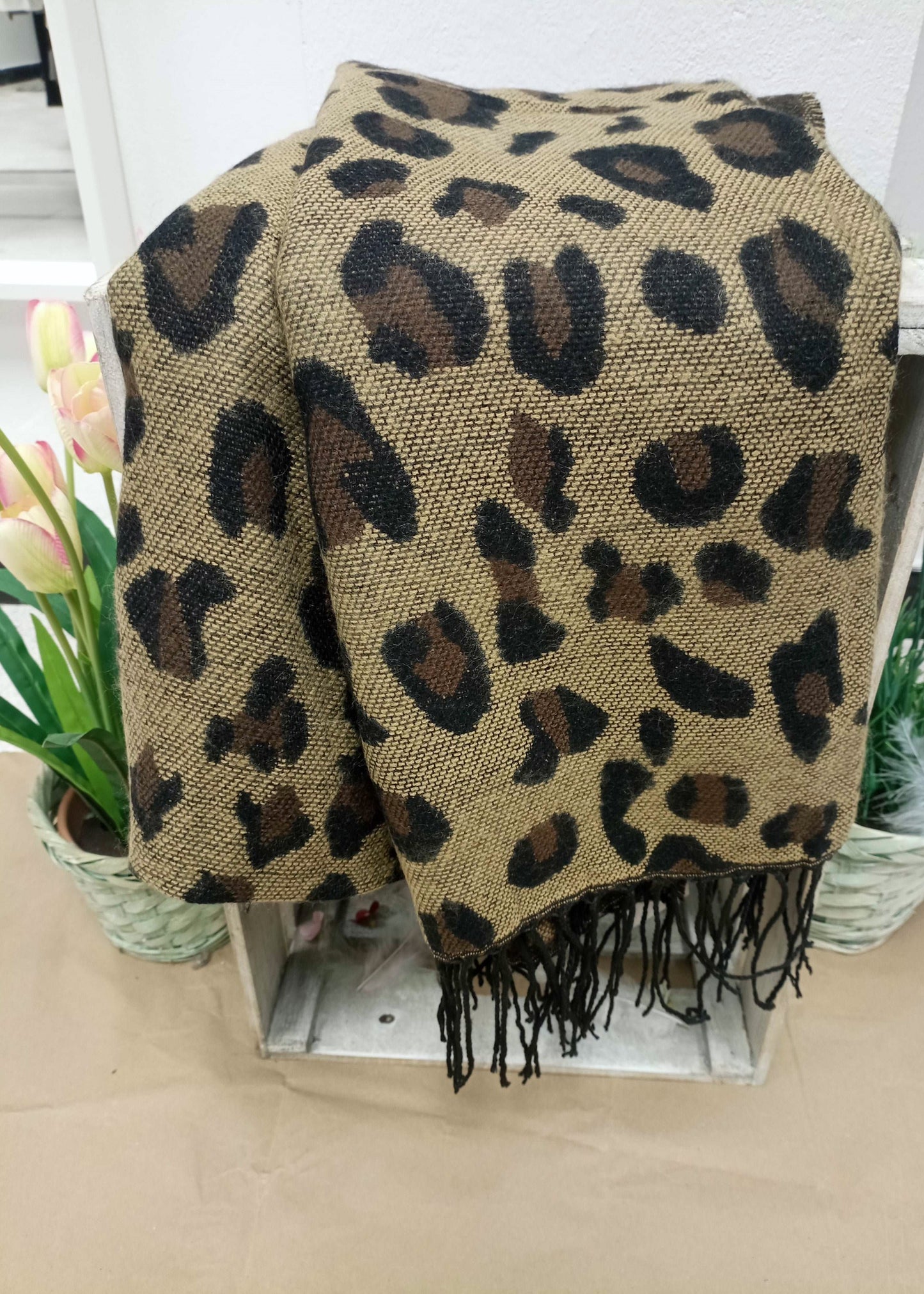 Bufanda mujer leopardo